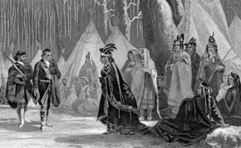 Washington Visits Queen Aliquippa