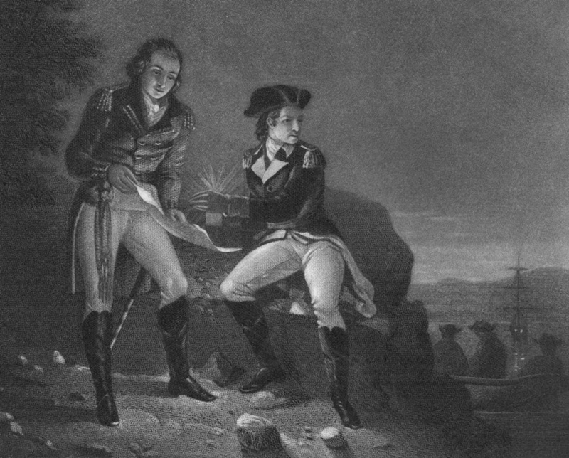Meeting between Benedict Arnold and John Andre