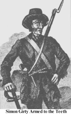 Simon Girty, armed and ready for the Battle of Blue Licks