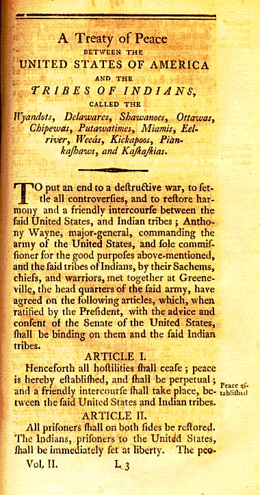 The Treaty of Greenville Page 1