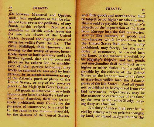 Page 5 of the Original Jay Treaty