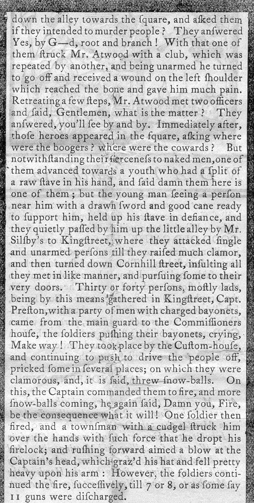 Account of the Boston Massacre - Page 2